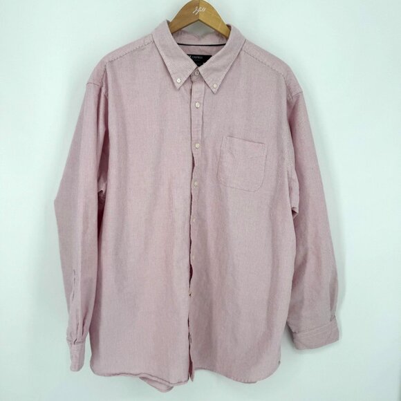 Cremieux Classics Mens Pinstripes Button Up Shirt Size XXL Preppy Cotton Work - Picture 3 of 7